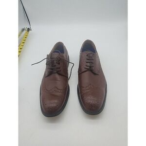 DAVID STONE MEN'S BROWN  OXFORD LACE UP DRESS SHOES SIZE 10.5